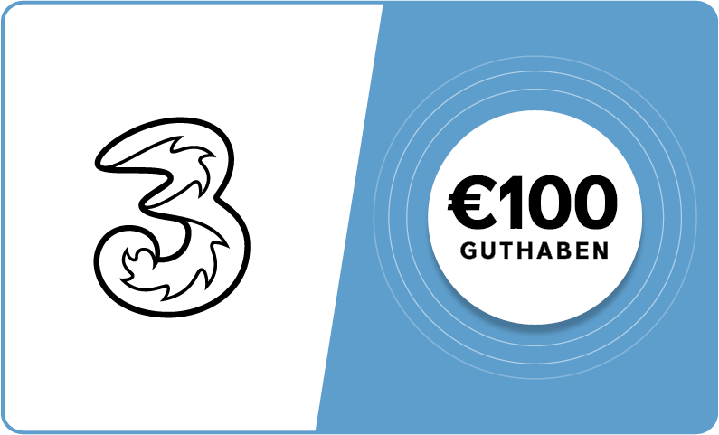 Drei - € 100 Guthaben