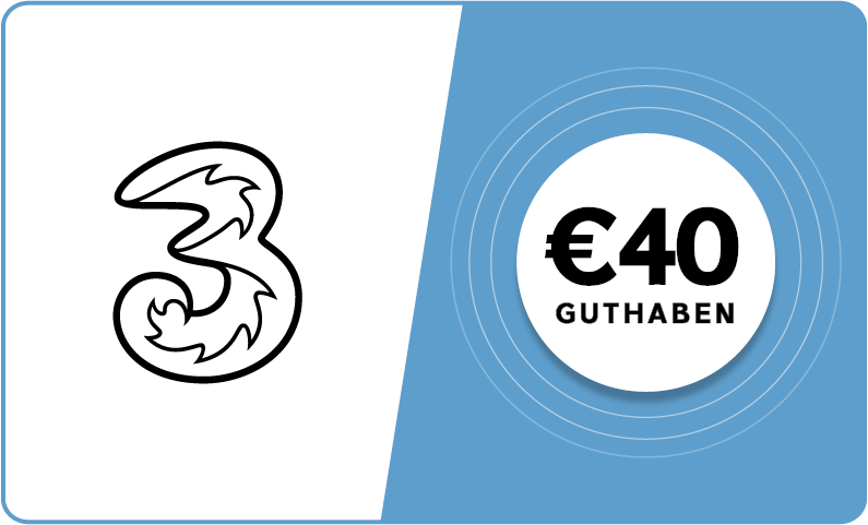Drei - € 40 Guthaben