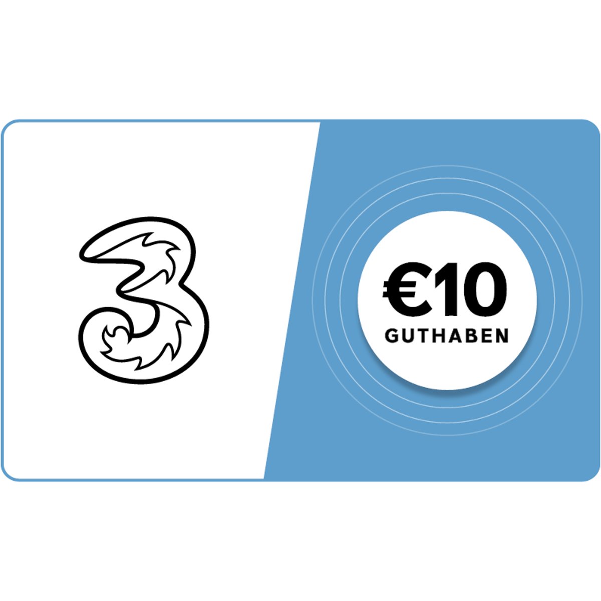 Drei € 30 Guthaben aufladen? Direkte Lieferung