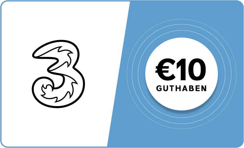 Drei - € 10 Guthaben