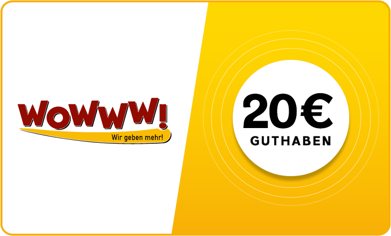 WOWWW - € 20 Guthaben