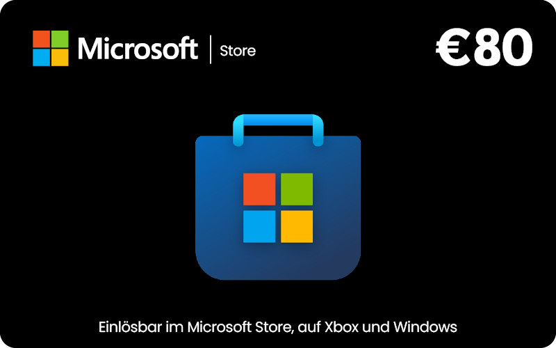 Microsoft - € 80 Guthaben