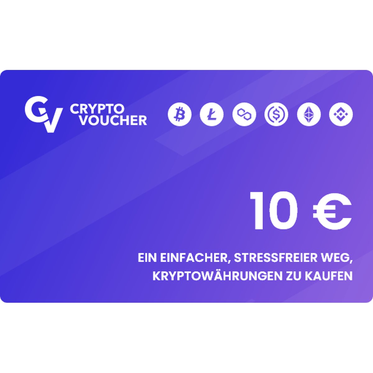 Crypto Voucher € 10 kaufen? Sofort geliefert
